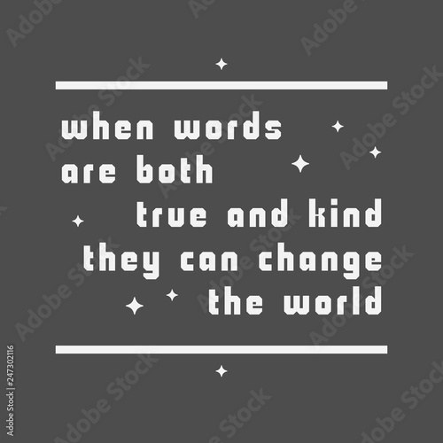 World Kindness day poster with a quote design. Typographic overlay template