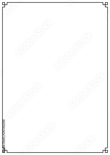 Vector paper design vintage style page border