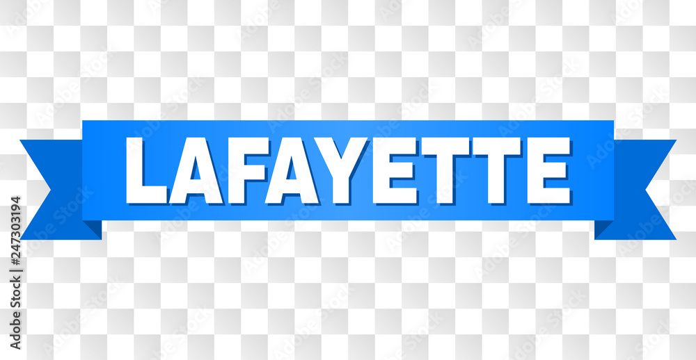 Vecteur Stock LAFAYETTE text on a ribbon. Designed with white title and