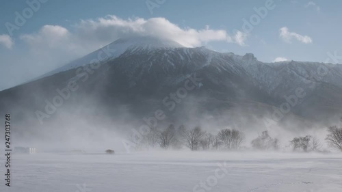 踊るような地嵐 風雪 006 スローモーション 60p 