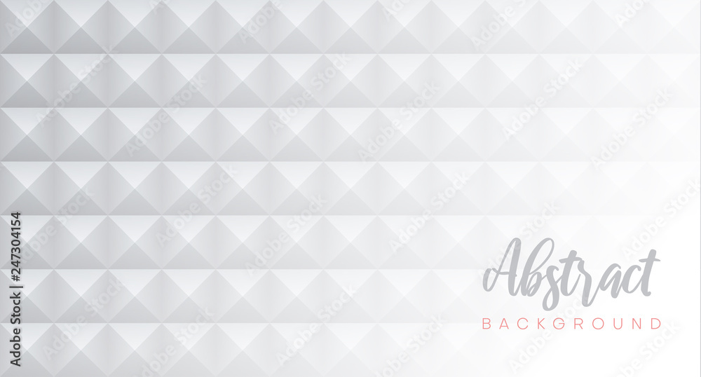 White abstract paper background with geometric pattern.