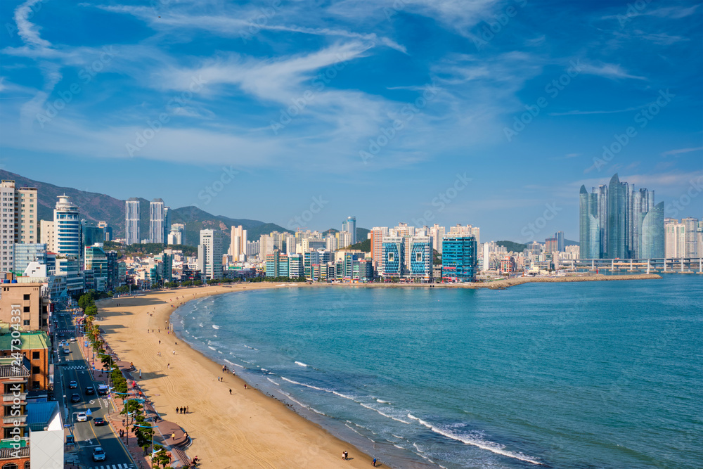 Gwangalli Beach in Busan, South Korea