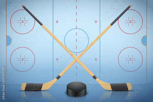 Banner Template of Ice Hockey