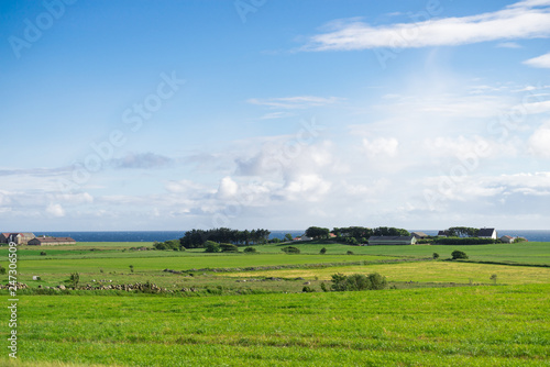 Coastline in south Norway, national road Jaeren