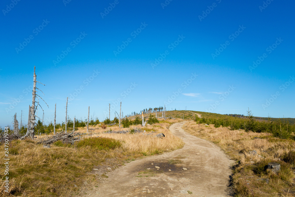 Landscape during trekking Beskidy mountains Landscape during trekking Beskidy mountains