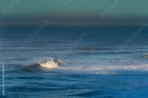 Atlantic ocean in morning at Nazare, Portugal. © Janis Smits