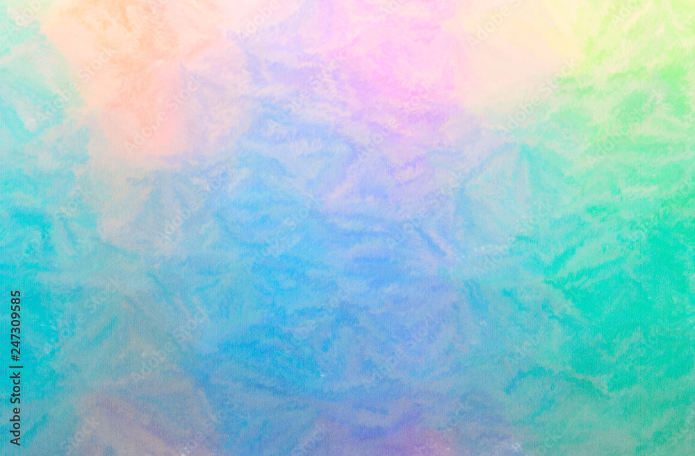 Abstract illustration of blue, green and purple Wax Crayon background