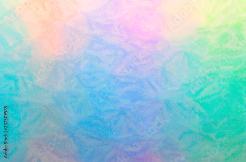 Abstract illustration of blue  green and purple Wax Crayon background