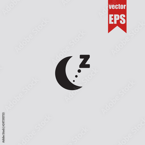 zzz sleep icon.Vector illustration.