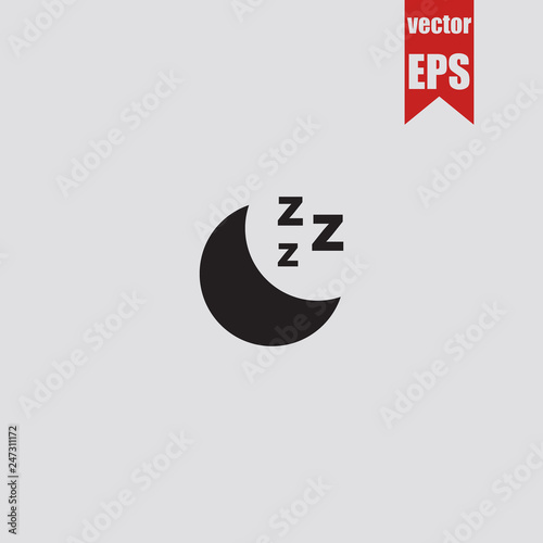 zzz sleep icon.Vector illustration.