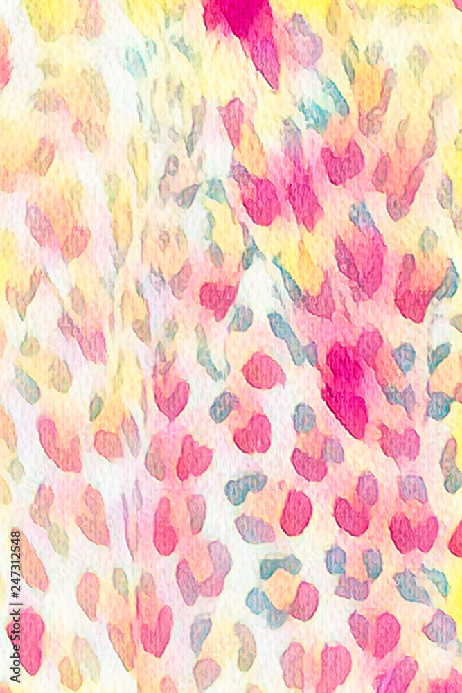 abstract colorful spotted art