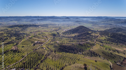 Aerial. Magic landscapes from the sky, Spain, zone Andalucia.
