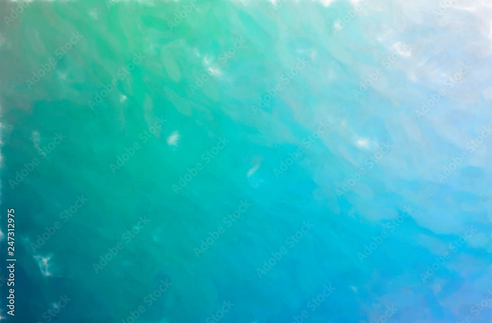 Abstract illustration of blue and green Watercolor Wash background