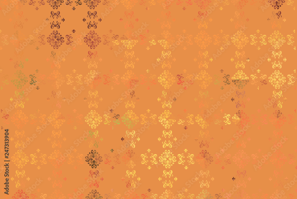 orange abstract background with plant ornament orange abstract background with plant ornament