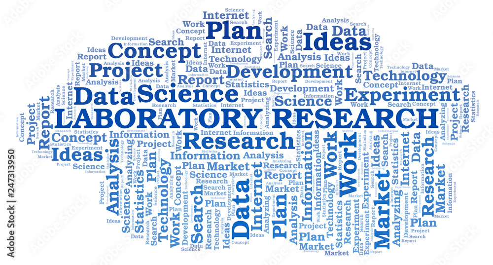 Laboratory Research word cloud. Laboratory Research word cloud.