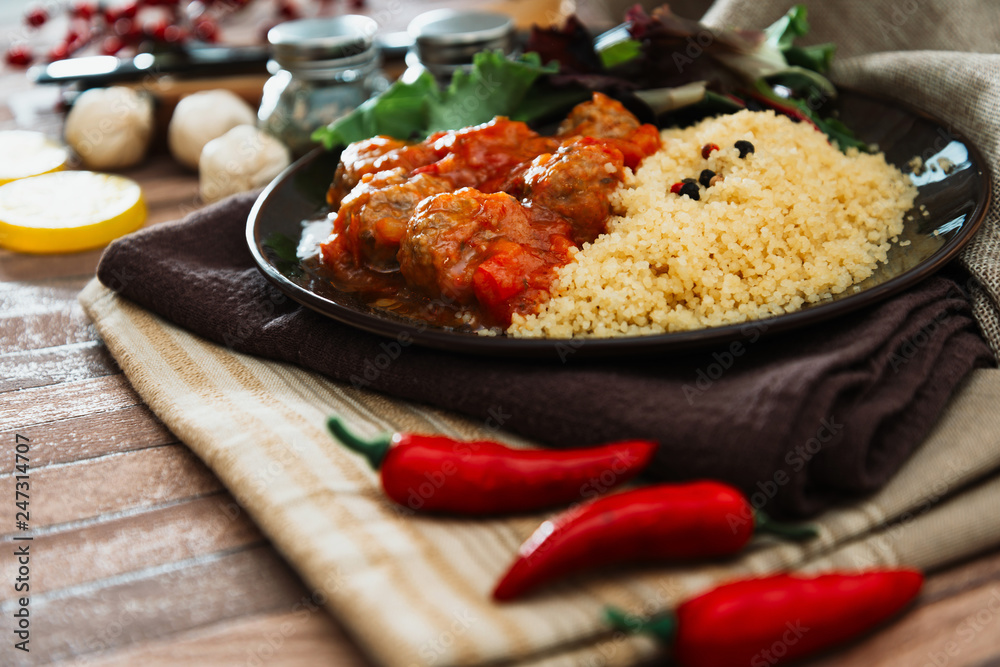 Delicious Provencal and semolina meatballs