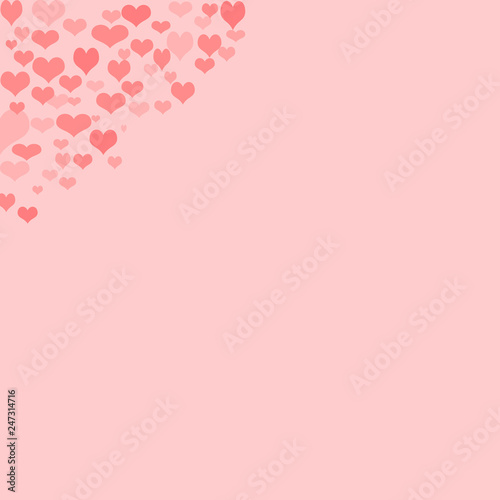 pink background with hearts © Алина Герасимова