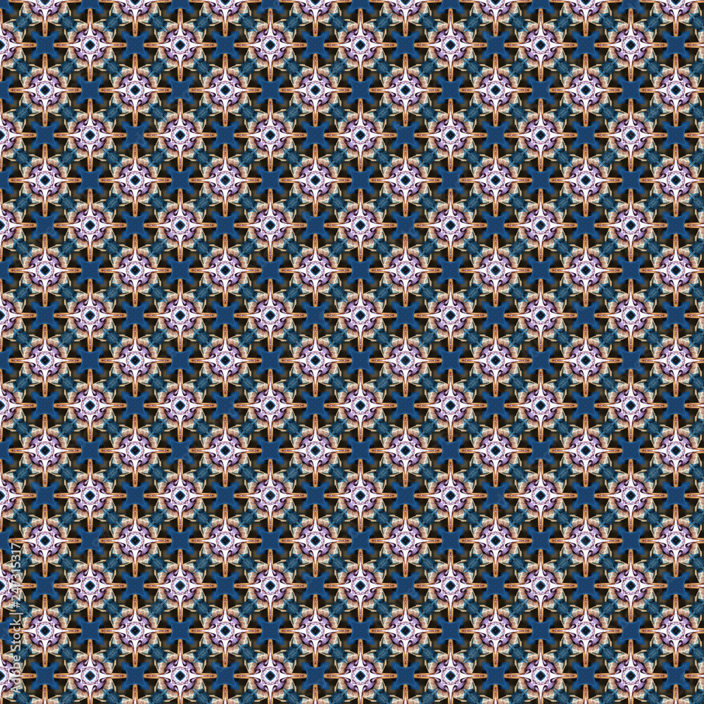 Nahtloses kaleidoskop Muster floral
