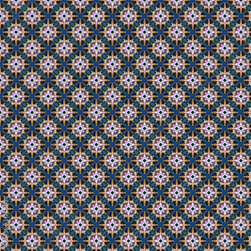 Nahtloses kaleidoskop Muster floral