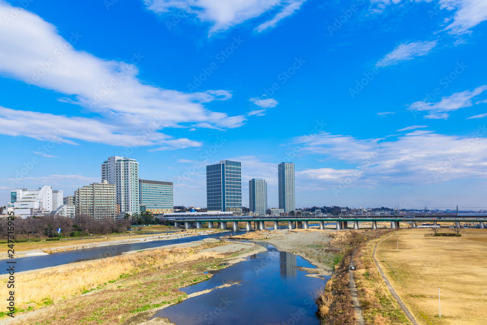 (東京都ー都市風景)二子玉川の景観4 (東京都ー都市風景)二子玉川の景観4