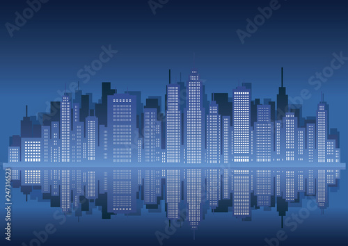 大都市のイラスト