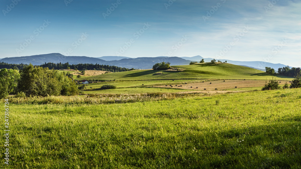 Rudawy Janowickie and Karkonosze Mountains, view from Pastewnik/Poland