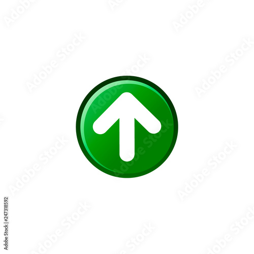 up arrow vector icon. flat design