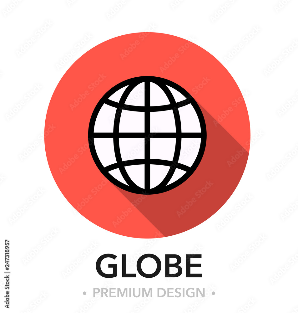GLOBE ICON CONCEPT