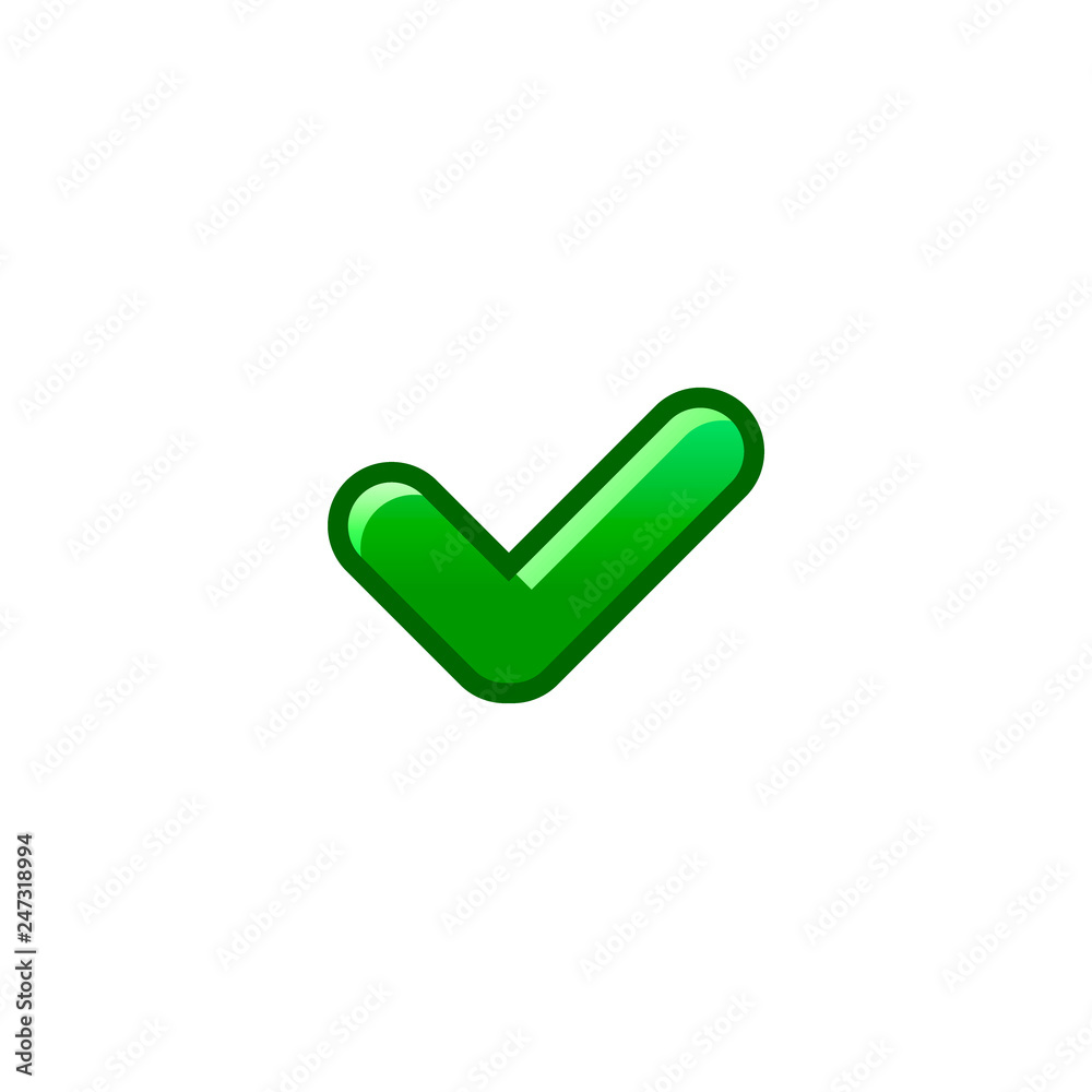 check sign vector icon. flat design check sign vector icon. flat design