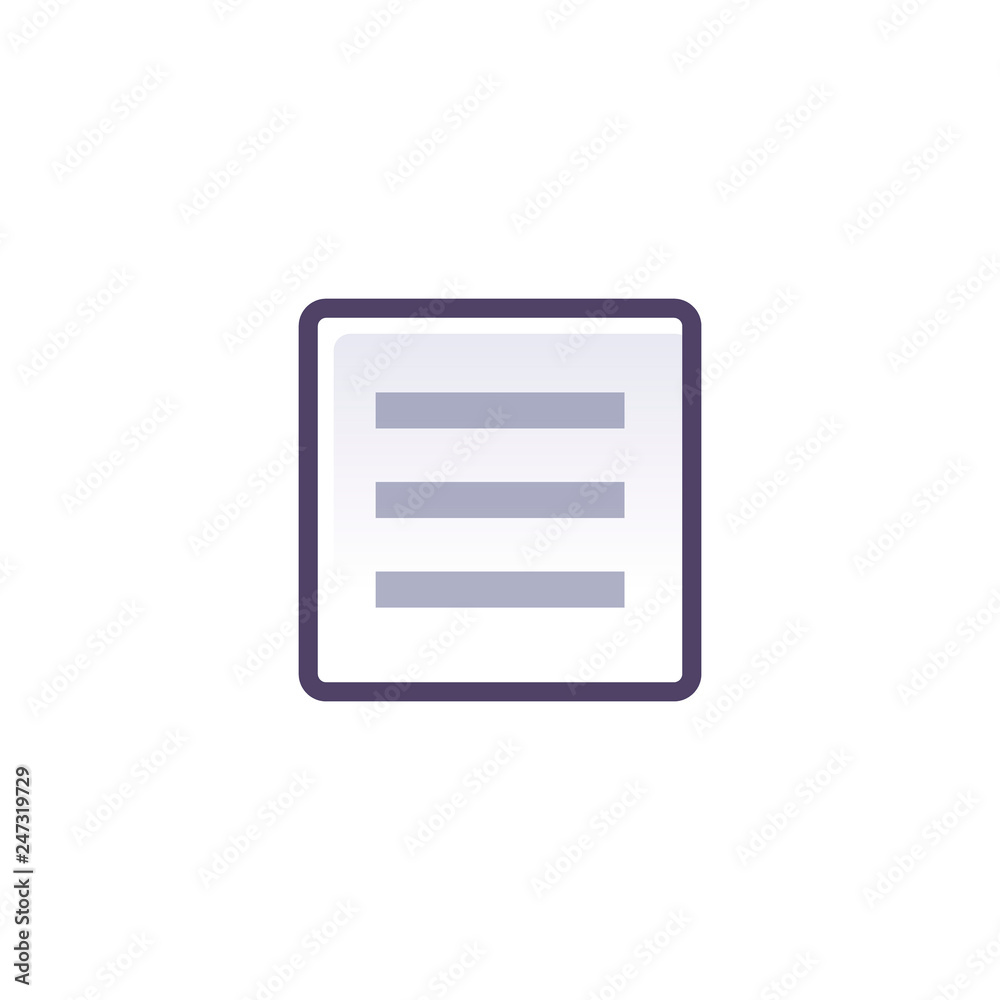 list vector icon. flat design list vector icon. flat design