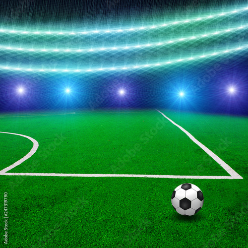 Soccer field with lights © Aleksandr Salenko