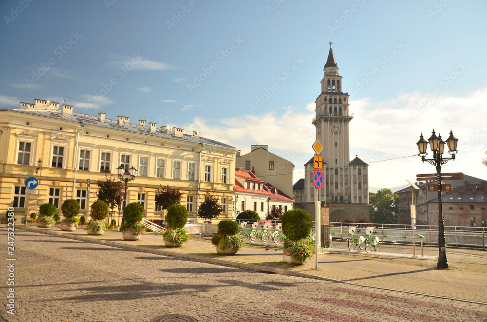 Bielsko-Biała, Bielitz - Plac katedralny i Katedra św. Mikołaja