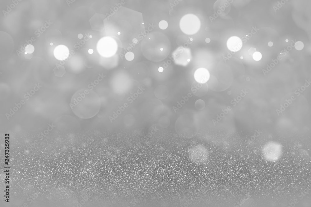 beautiful shining glitter lights defocused bokeh abstract background, festival mockup texture with blank space for your content