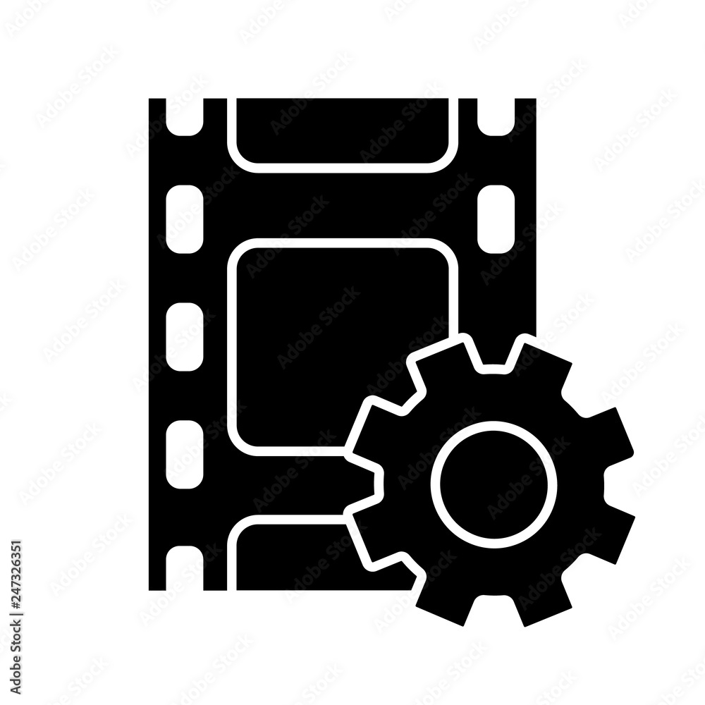 Video settings glyph icon Video settings glyph icon