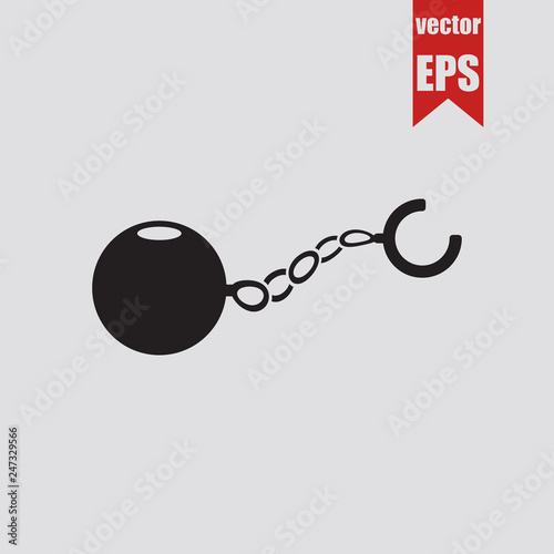 Shackles icon.Vector illustration.