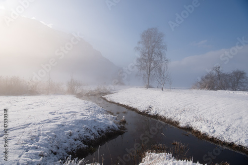 Winterlandschaft bei Feldkirch in Vorarlberg