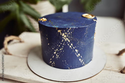 delicious cake on a beautiful background