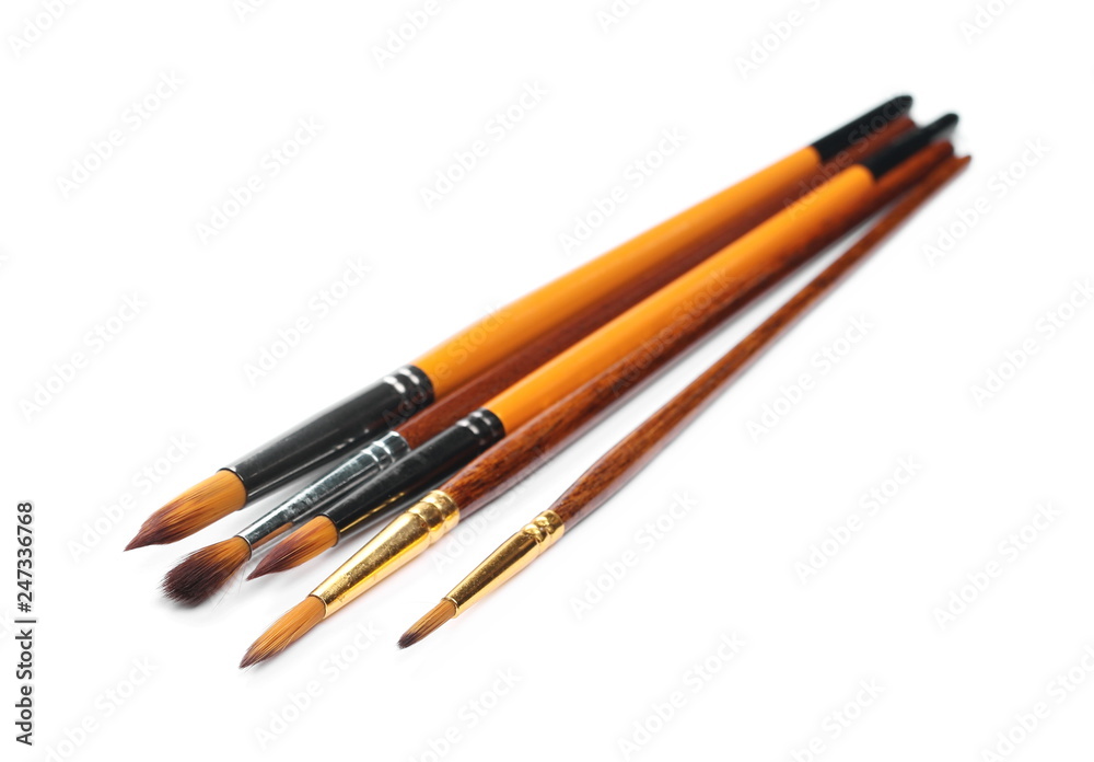 Paintbrushes isolated on white background Paintbrushes isolated on white background
