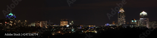 Johannesburg skyline at night photo