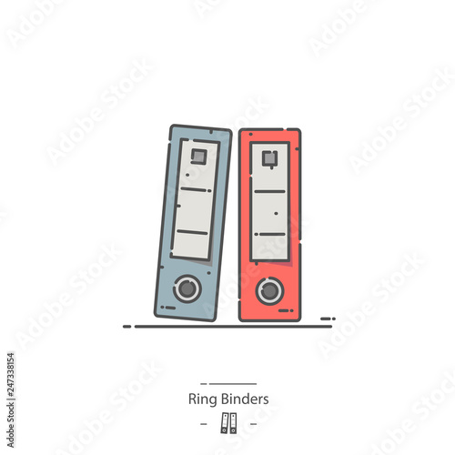 Ring binders - Line color icon