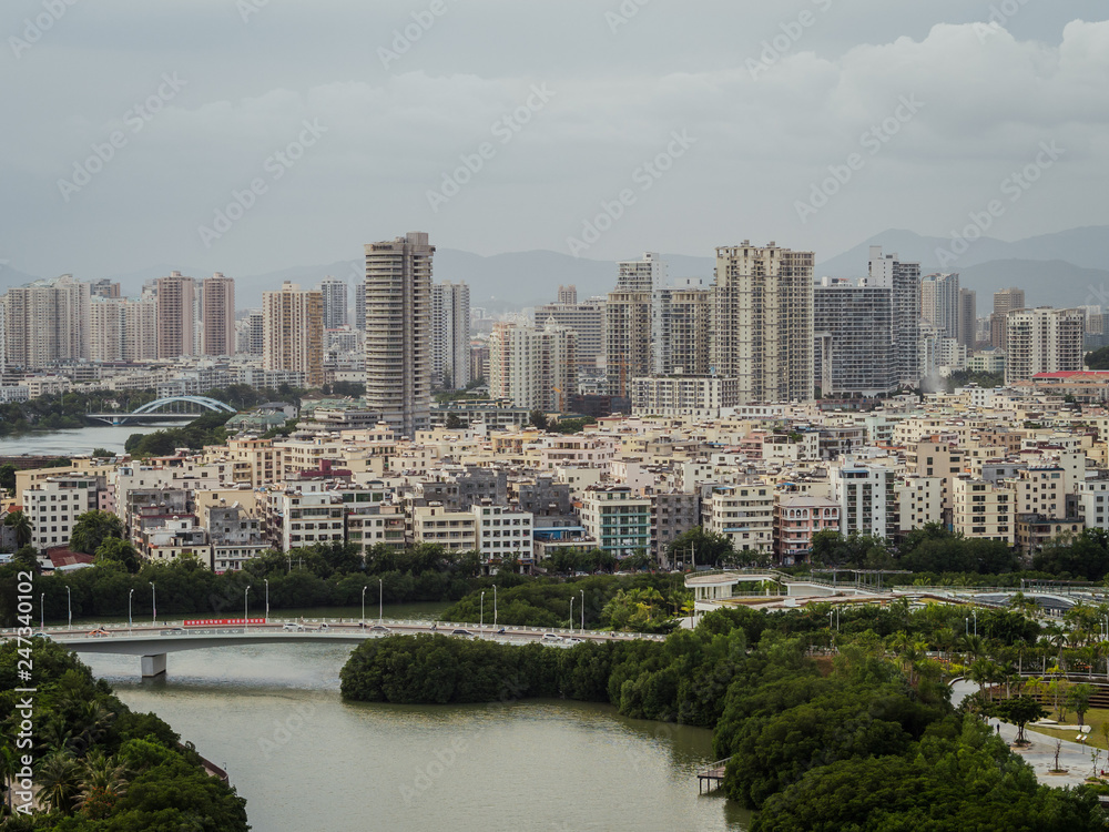 Fototapeta premium Modern City river