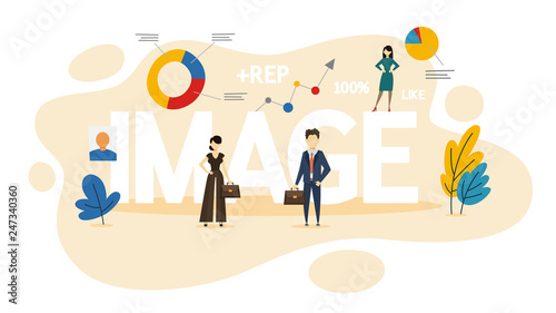 Image concept. Idea of personal brand and reputation