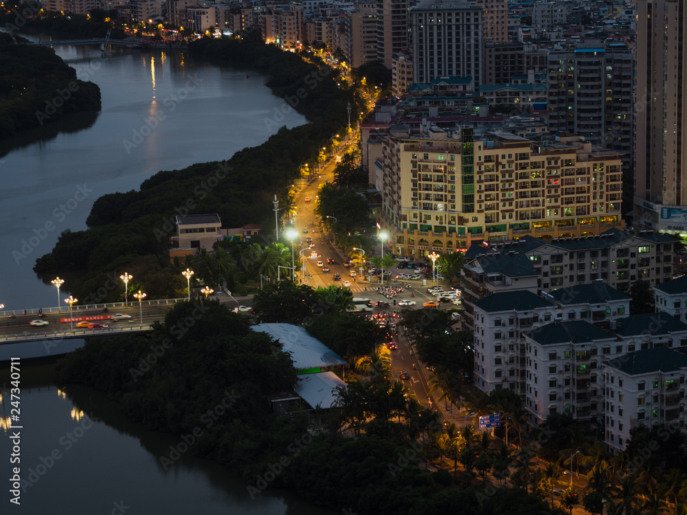 Fototapeta premium Modern City at Night