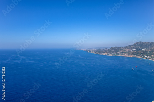 View of the Mediterranean Sea from Alanya Castle