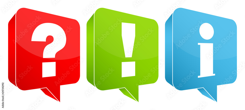 Speech Bubbles Question, Answer & Information Speech Bubbles Question, Answer & Information