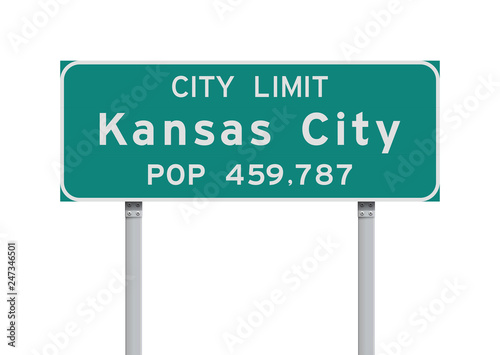 Kansas City City Limit road sign