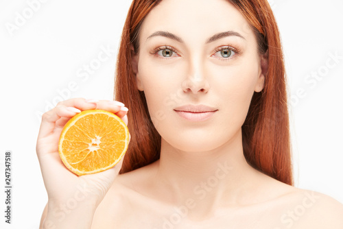Portrait of a beautiful young woman