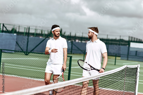 Spend more time outside. Active weekend on the tennis court