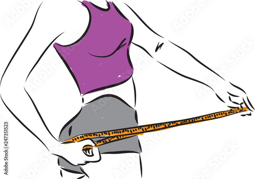 loosing weight illustration