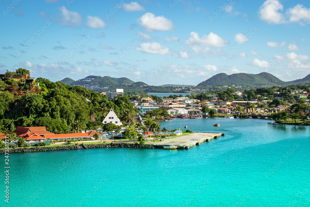 Castries, St Lucia cruise port.